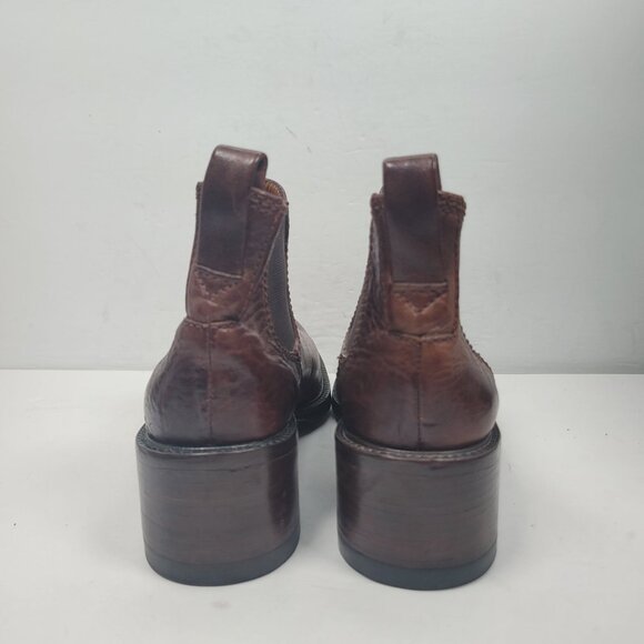 Cole Haan Women's Brown Leather Ankle Boots F5944 US Size 10B - Picture 4 of 10